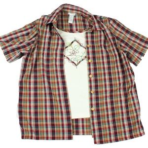 Ladies Napa Valley Short Sleeve Shirt Size M